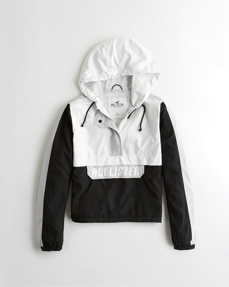 Hollister half shop zip windbreaker